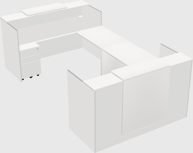 Reception desk u-shape