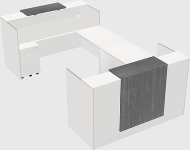 Reception desk u-shape