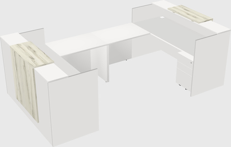 Reception desk u-shape