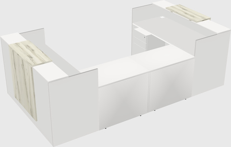 Reception desk u-shape