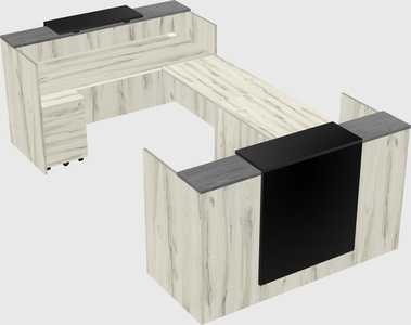 Reception desk u-shape