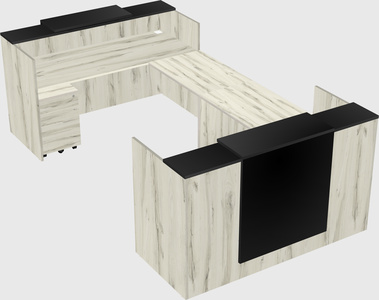 Reception desk u-shape