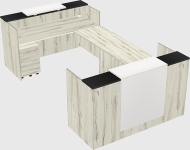 Reception desk u-shape