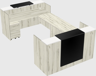 Reception desk u-shape