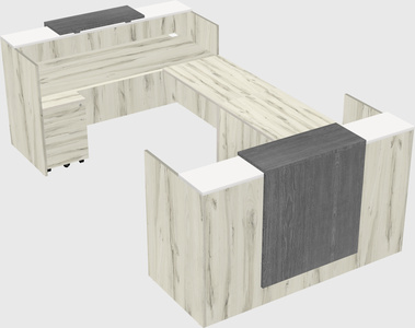 Reception desk u-shape