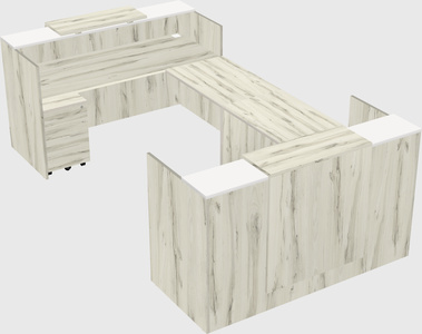 Reception desk u-shape