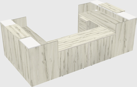Reception desk u-shape