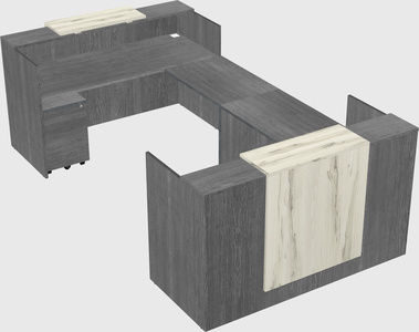 Reception desk u-shape