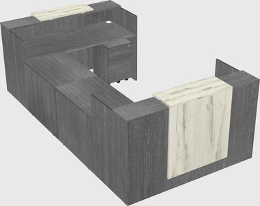 Reception desk u-shape