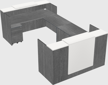 Reception desk u-shape