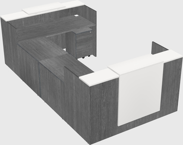 Reception desk u-shape