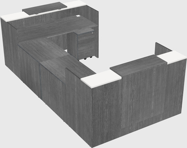 Reception desk u-shape