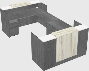 Reception desk u-shape