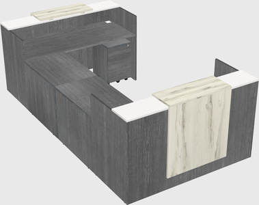 Reception desk u-shape