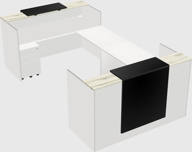 Reception desk u-shape