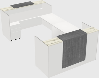 Reception desk u-shape
