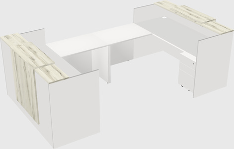 Reception desk u-shape