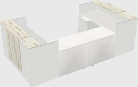 Reception desk u-shape