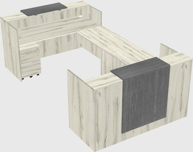 Reception desk u-shape