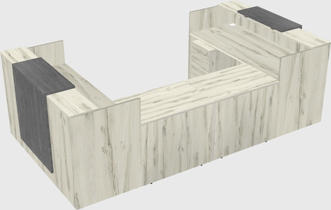 Reception desk u-shape