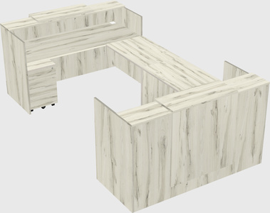 Reception desk u-shape