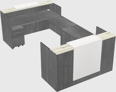 Reception desk u-shape