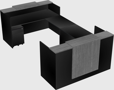 Reception desk u-shape