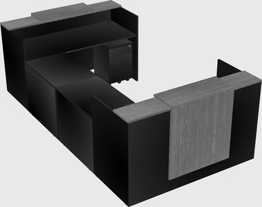 Reception desk u-shape