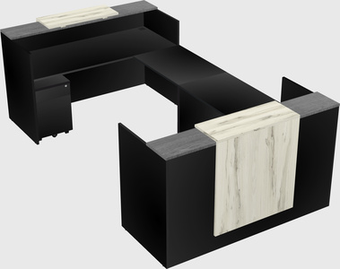 Reception desk u-shape