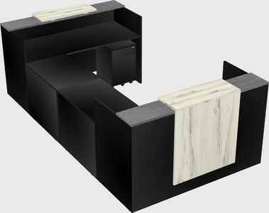 Reception desk u-shape