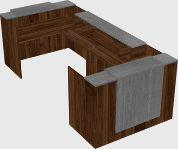 Reception desk u-shape