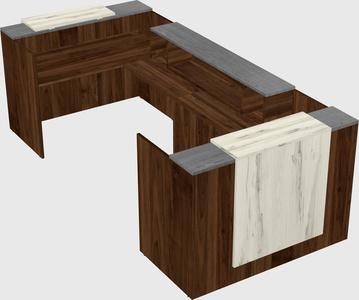 Reception desk u-shape