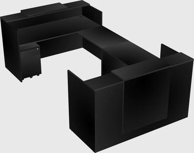 Reception desk u-shape