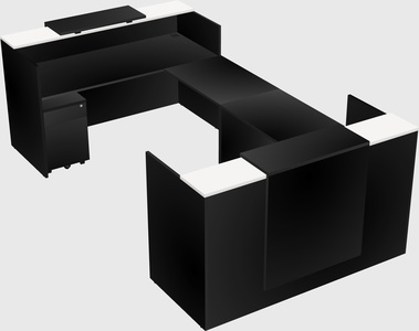 Reception desk u-shape