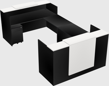 Reception desk u-shape
