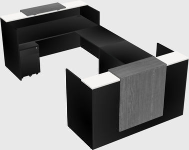 Reception desk u-shape