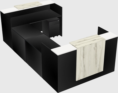Reception desk u-shape