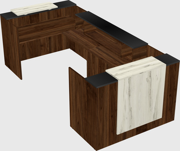 Reception desk u-shape
