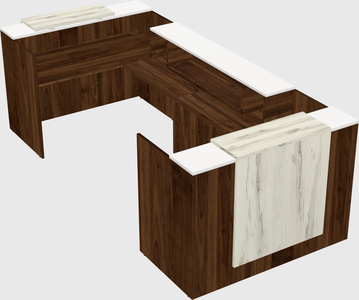 Reception desk u-shape
