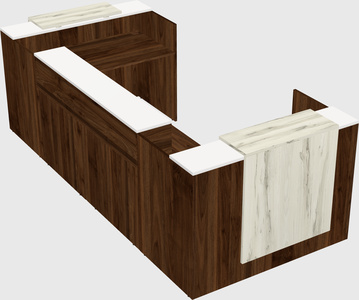 Reception desk u-shape