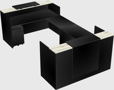 Reception desk u-shape