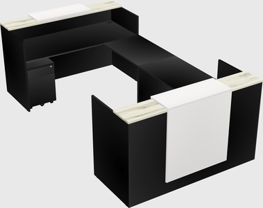 Reception desk u-shape