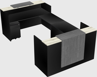 Reception desk u-shape