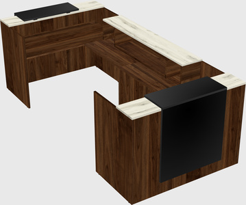 Reception desk u-shape