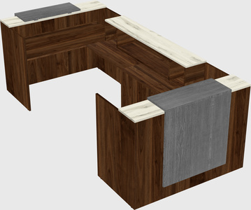 Reception desk u-shape