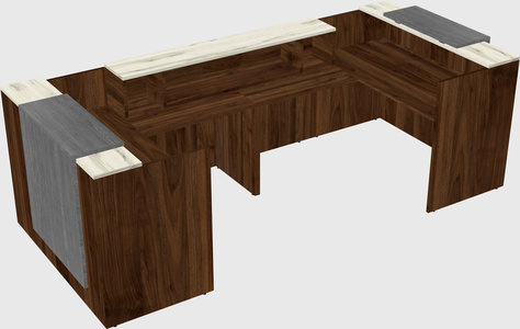 Reception desk u-shape