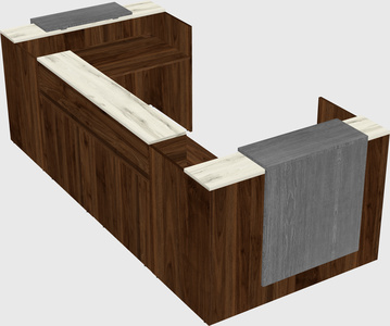 Reception desk u-shape