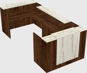 Reception desk u-shape