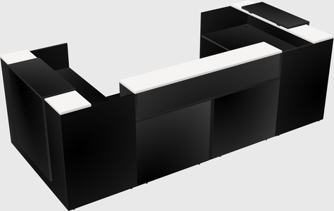 Reception desk u-shape