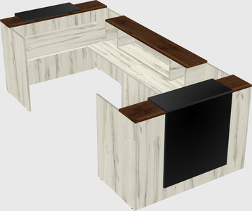 Reception desk u-shape